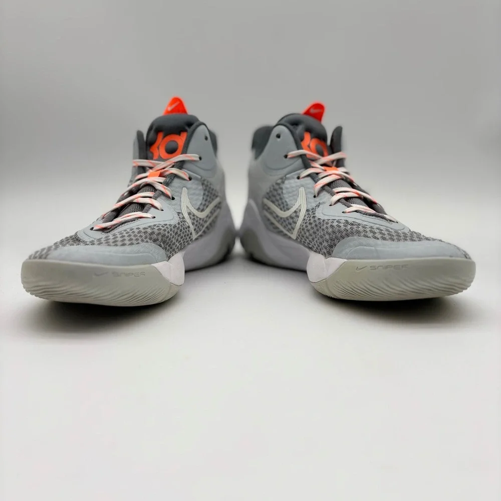 Nike KD Trey 5 IX Wolf Grey Bright Crimson Basketball Shoes CW3400-011 Mens 11